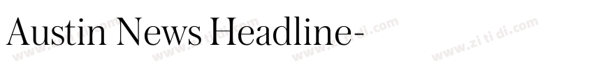 Austin News Headline字体转换